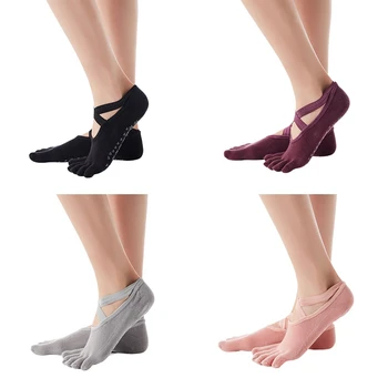 

Hot Breathable Anti-friction Women Yoga Socks Silicone Non Slip Barllet Breathable Sports Dance Socks