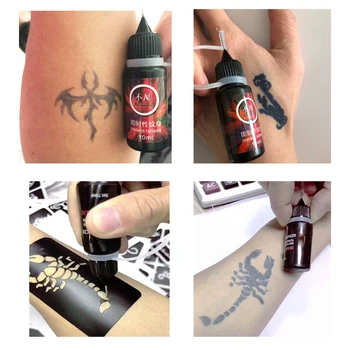 

10 ml temporary painless manual fast tattoo ink spray gun natural plant pigment semi-permanent tattoo hand-painted pigment