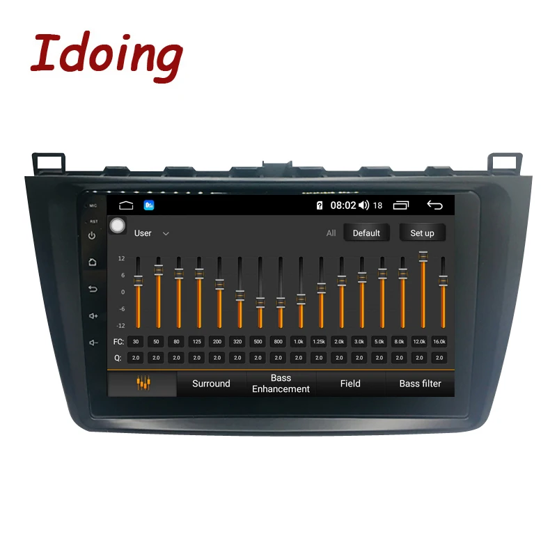 Idoing 9 &quotips 2.5D 4G + 64G Автомобильный Радио Мультимедиа Android плеер для Mazda 6 II Ultra Ruiyi 2 2007