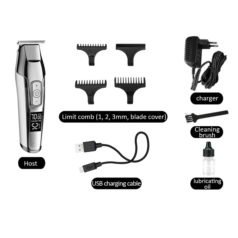 Профессиональный парикмахерский триммер для волос, машинка для стрижки волос, триммер для мужчин, электрическая машина для резки волос Бритва для стрижки кромки