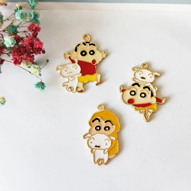 

10pcs Cartoon Alloy Enamel Charms Pendants Boy&Dog Pendants Floating Fit DIY Earring Bracelet Keychain Jewelry Accessories FX168