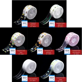 

3.8x320cm Kitchen Cartoon Antifouling Tape Waterproof Mold Proof Wall Sealing 19QB