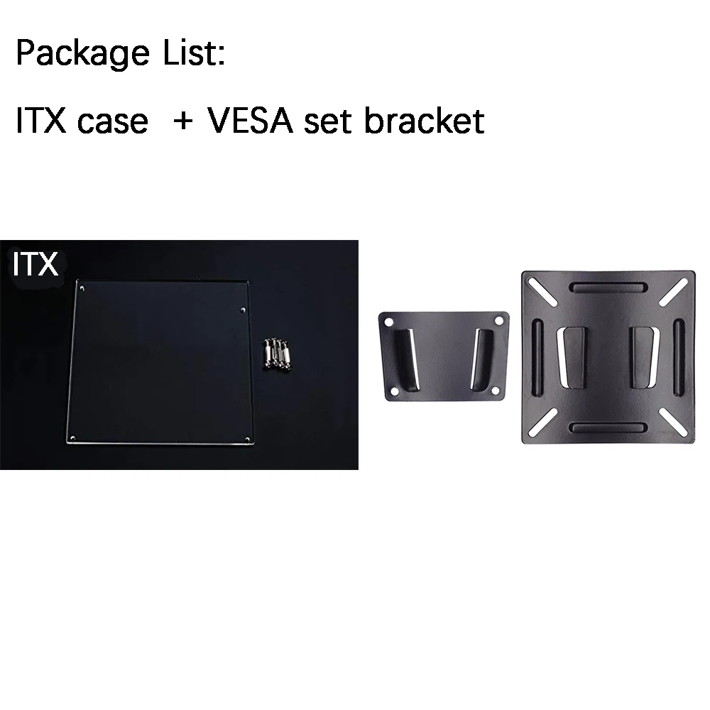 ITX and VESA set Diy PC разгонный тестовый стенд открытая рамка для ITX MATX ATX компьютера мини ПК HTPC воздушный чехол кронштейн DIY голая поддержка видеокарты - Цвет: ITX and VESA set