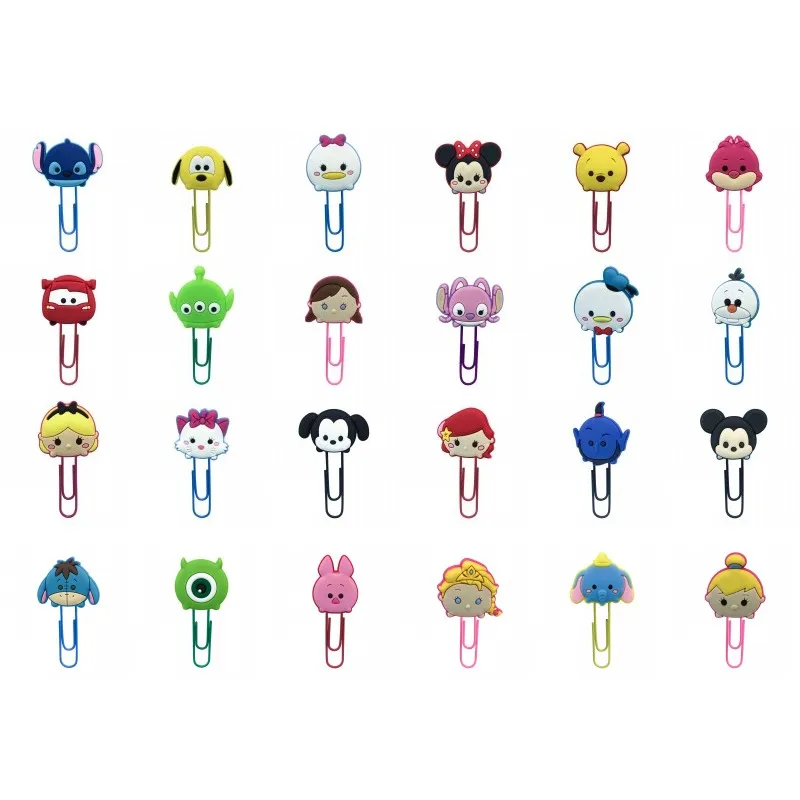 100 шт Горячие Мультяшные ПВХ закладки милый Микки скрепки канцелярские принадлежности страницы держатель для учителя студента подарок для детей