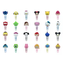 100 шт Горячие Мультяшные ПВХ закладки милый Микки скрепки канцелярские принадлежности страницы держатель для учителя студента подарок для детей