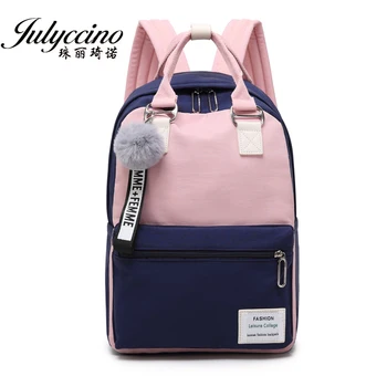 

JULYCCINO Fashion Waterproof Nylon Backpack Women School Shoulder Bag Bagpack for Teenage Girls Female Travel Backpacks mochila