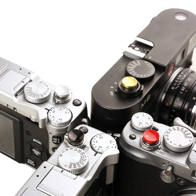Concave Surface Metal Camera Shutter Release Button Leica/Canon/Nikon/Minolta/Fujifilm