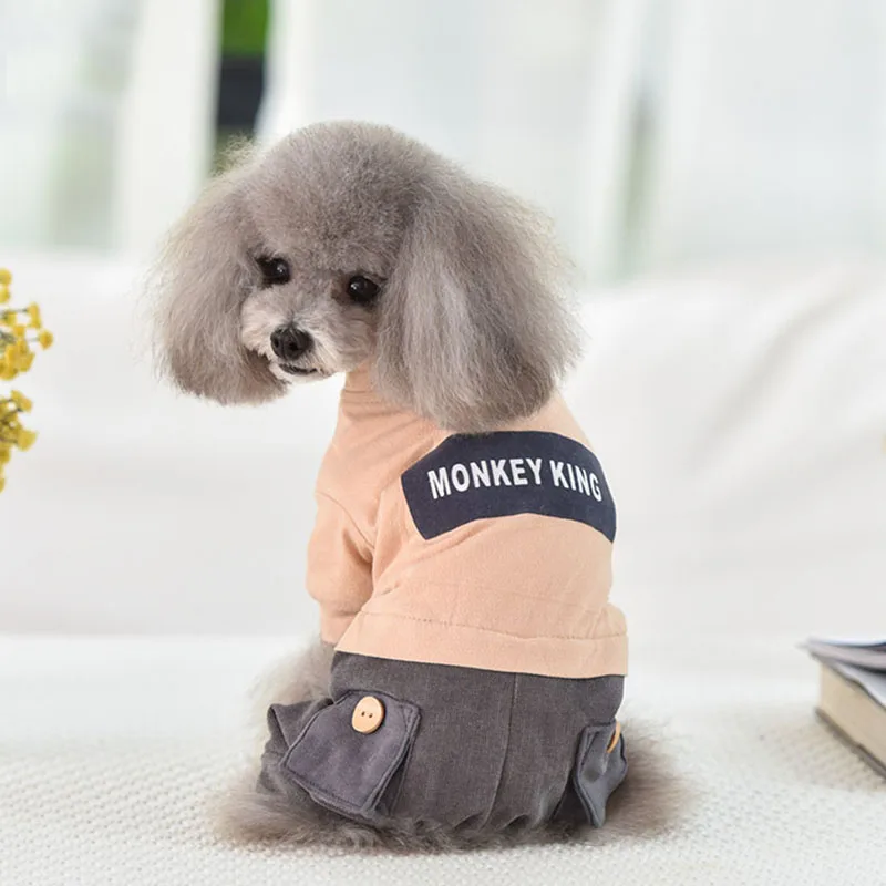 Собака плащи одежда для кошки Pet комбинезон, толстовка с капюшоном с буквенным принтом дизайн для питомцев щенком; зимняя теплая одежда