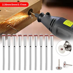 Dremel – accessoires miniatures 3mm, levier de liaison de serrage, roue de polissage, mandrin de coupe, support de roue pour outils rotatifs, 10 pièces 