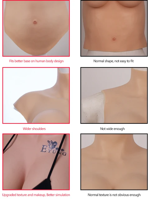 Awakenedyou X-CUP to Zzz-cup Silicone Sleeveless Breast Shirt / Breast  Plate 5 Colors Silicone Prosthetics Transgender MTF, Drag Queen -  Hong  Kong