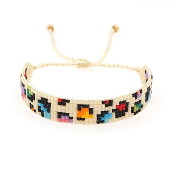 

Go2Boho Leopard Bracelet for Girl Gift Women Jewelry 2020 Handmade Miyuki Pulsera Bohemian Jewellery Friendship Cuff Bracelets