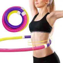 Складные мягкие весенние Йога талии упражнения для похудения спортивные обручи массаж хула петли кольцо для гимнастики жесткие трубки круг спортивный инструмент