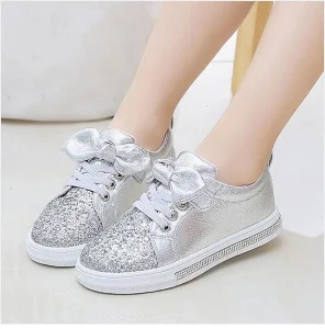 Girls Shoes White Wedding Shoes Bridal Princess Shoes Butterfly Mary Janes Kids Big Girl Low Heels Party Shoes 1-13y Lady shoes slippers for boy