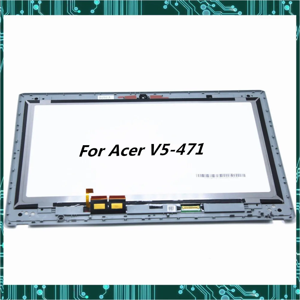 Для acer V5-471 сенсорный ЖК-экран дигитайзер в сборе светодиодный дисплей B140XTN02.4 1366*768 протестирован