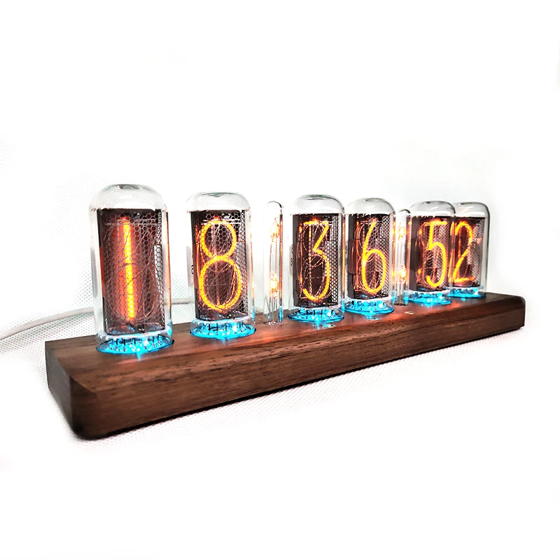 6-bit IN18 Glow Tube Clock New DIY Creative Gift bigger Than IN14 With Remote Controller Brightness Adjustable 2
