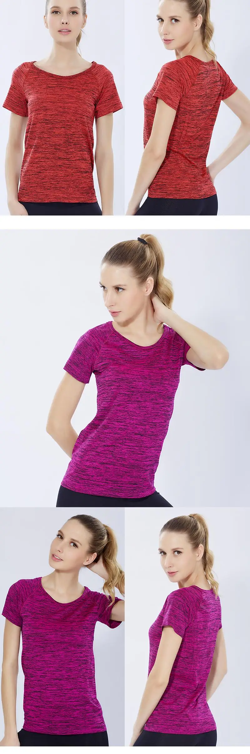 Женские рубашки для йоги, одежда для спорта, Майки для фитнеса, футболка с коротким рукавом, для спортзала, для бега тренировок, быстросохнущие футболки, женские топы для йоги