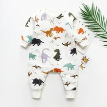 Шесть layerbaby спальный мешок детский комбинезон муслиновый бамбуковый хлопковый спальный мешок для малышей милый мультяшный спальный мешок детское стеганое одеяло