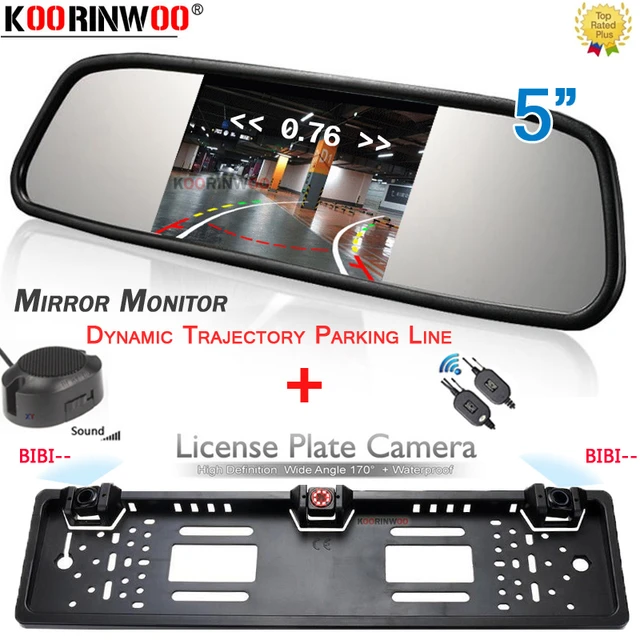 Kit Telecamera Per Retromarcia Con Cornice Porta Targa E 12 LED | Sensori Di Parcheggio Per Camper, Furgoni, Auto - 5