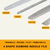 Diamond Needle Files Round Semicircle Flat Triangle 6