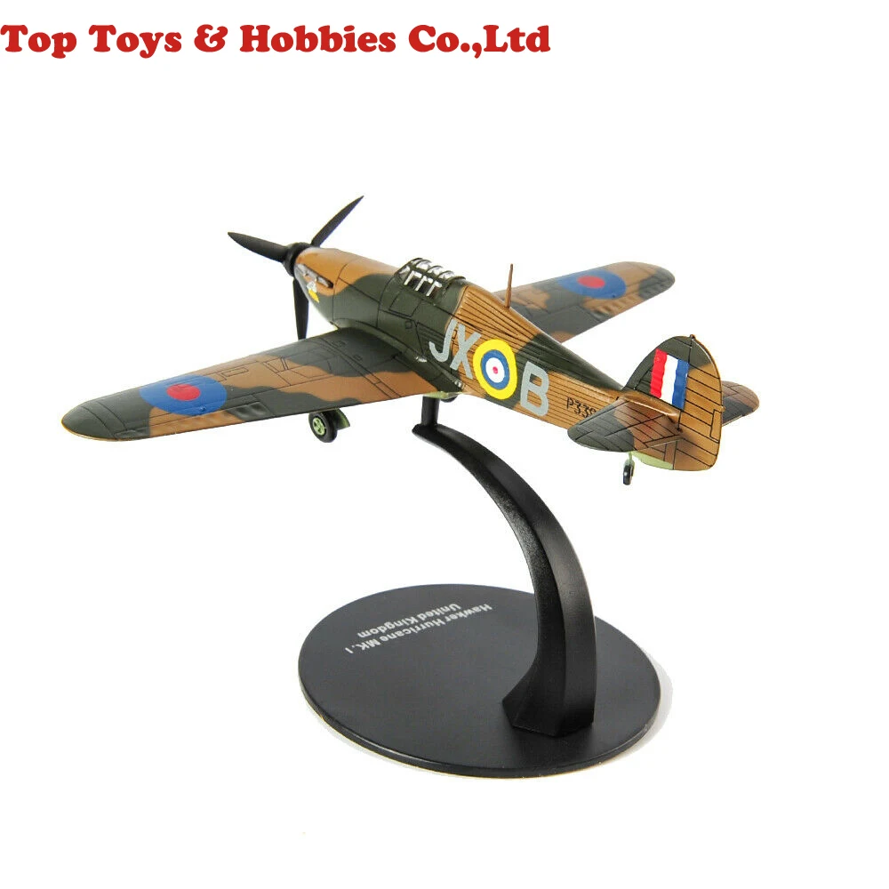 

kids toys 1/72 Scale Hawker Hurricane MK.I United Kingdom Fighter Diecast Aircraft Model Toys for Children