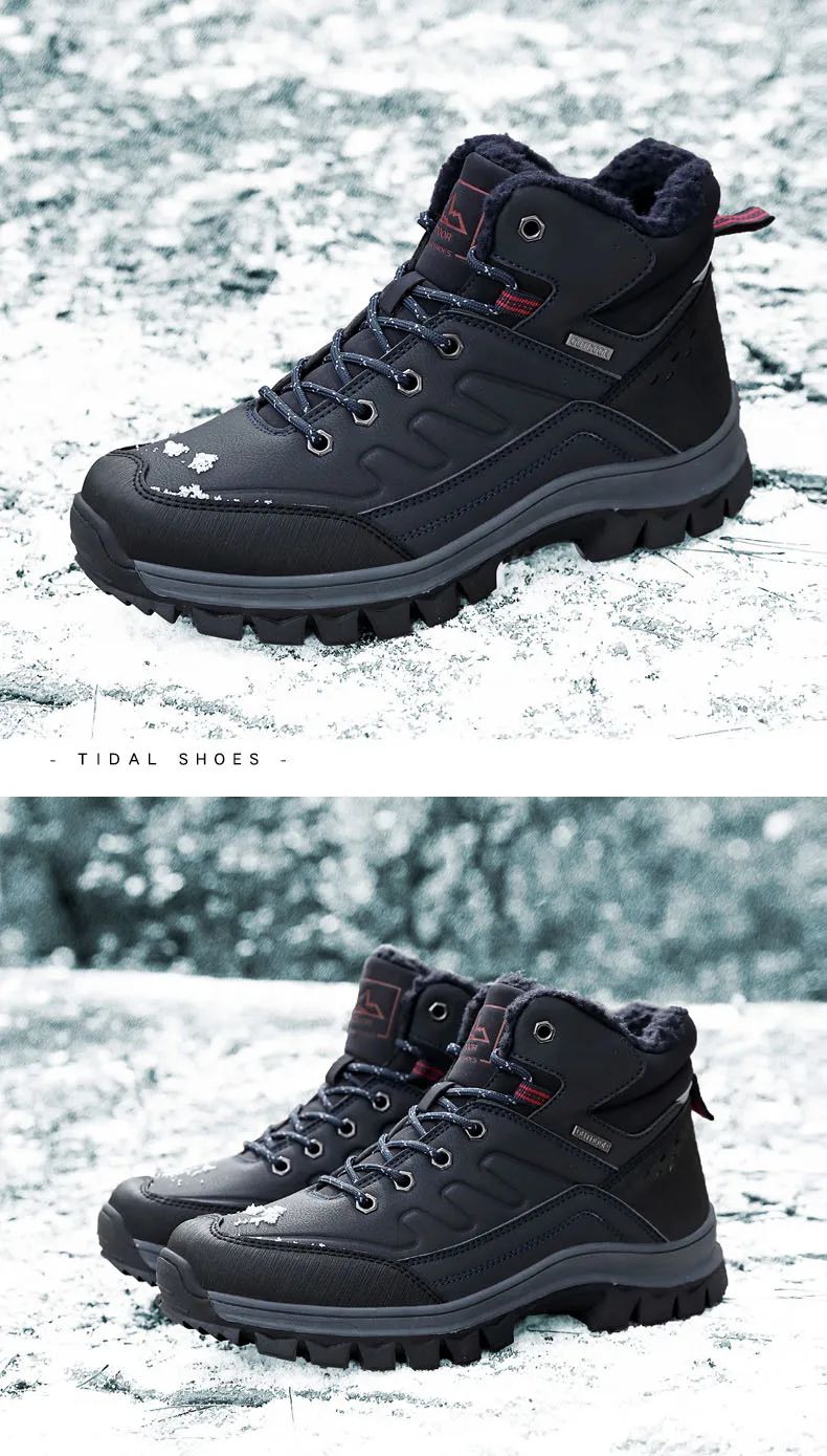 Gomnead зимние походные ботинки для мужчин охотничья горная обувь уличные кроссовки треккинговые ботинки водонепроницаемые треккинговые ботинки дышащие