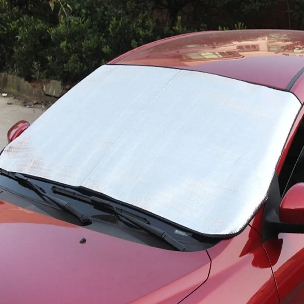

Car Pearl cotton Sunshade Front Windshield Snow Frost Sunscreen Insulation Front And Rear Sun Anti-Snow Block Dual Purpose