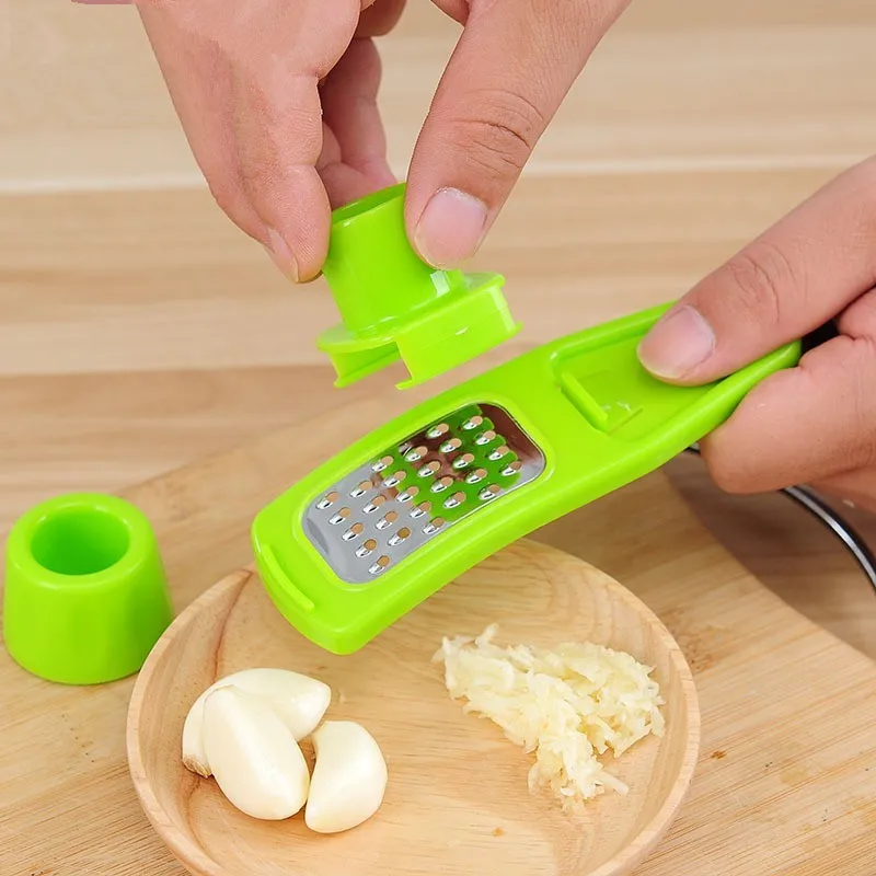 Multi Functional Manual Ginger Garlic Crusher Peeler Stainless Steel PP