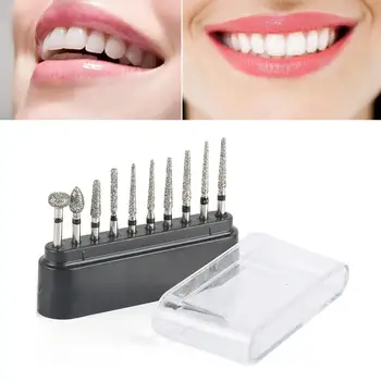 

10 Pcs Dental Burs Lab Burrs Tooth Drill Nail File Drills Manicure Grinding Head Rotary Burrs High-Speed Handpiece Burs TSLM1