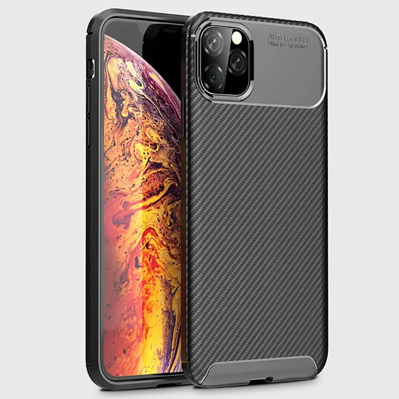 

Case For iphone 7 8 11 7plus 8plus Carbon Fiber Stripe TPU Case for iphone11 11pro max Dust-proof Soft Shell X XS MAX