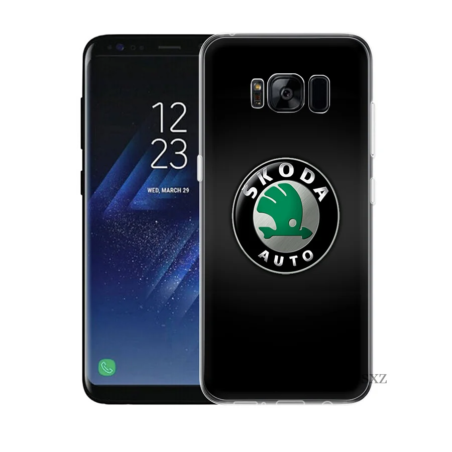 Для автомобиля Skoda логотип для samsung S8 S9 S10E S10 плюс S3 S4 S5 S6 S7 Edge Note 8 9 M10 M20 M30 крышка