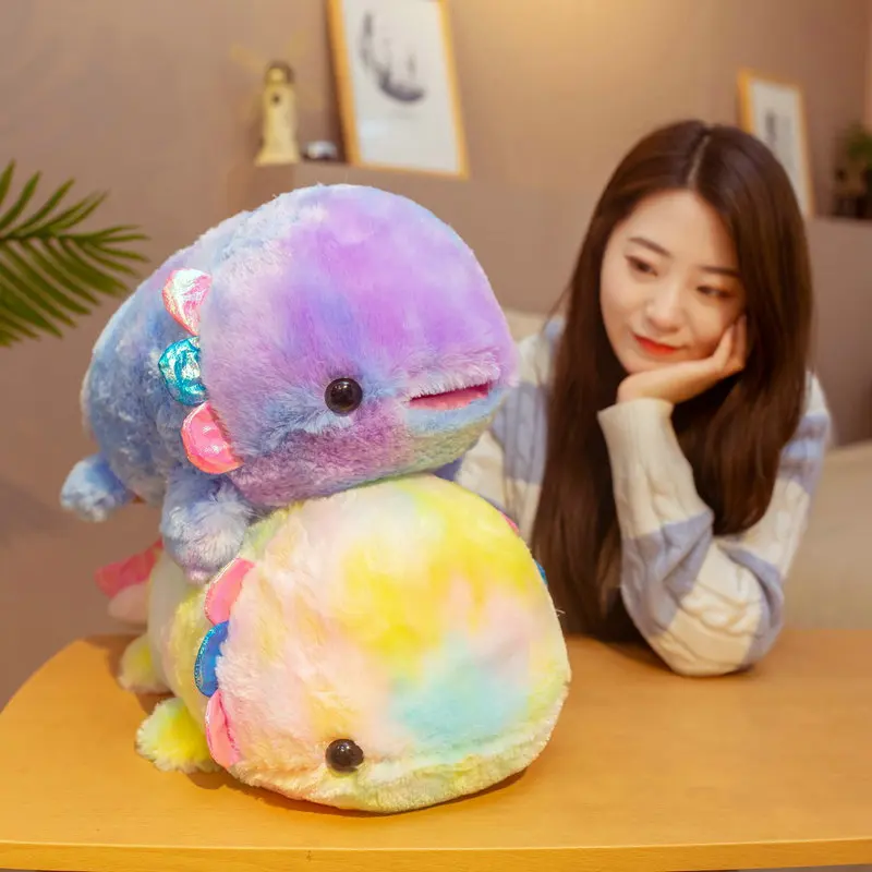 Фантастическое космическое небо цвет Axolotl плюшевая игрушка рыба Радужный синопс