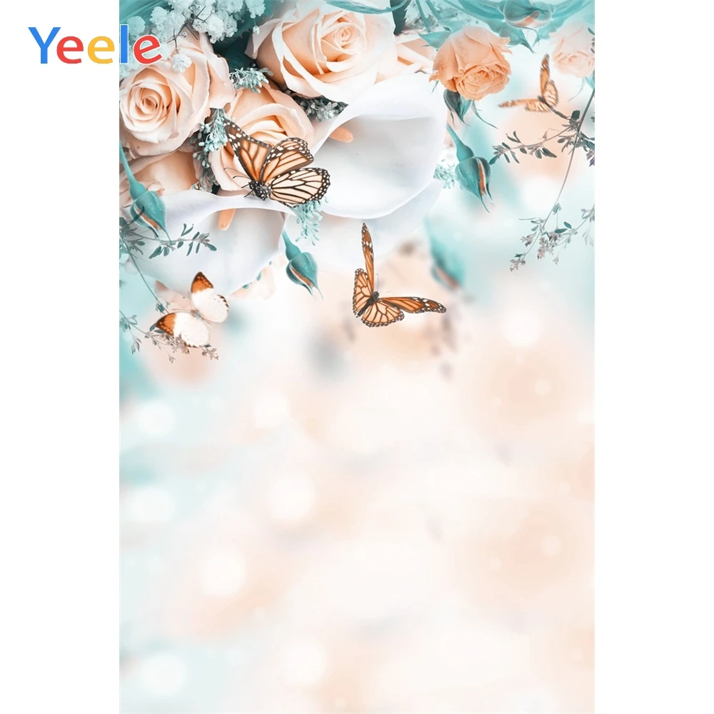 

Yeele Butterfly Flowers Bokeh Baby Portrait Spring Easter Photophone Photography Backgrounds Photo Backdrops For Photo Studio