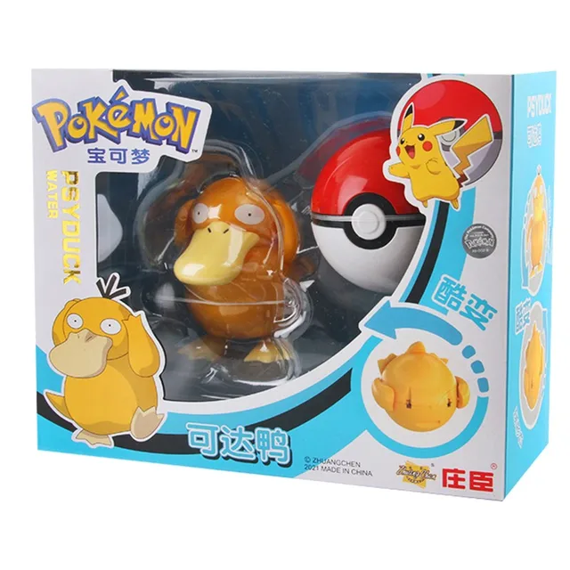 Genuine Pokemon Toy Set Toy Pocket Monster Pikachu Charmander  Mewtwo Lunala Scroll Action Figure Anime Model Children's Toys box