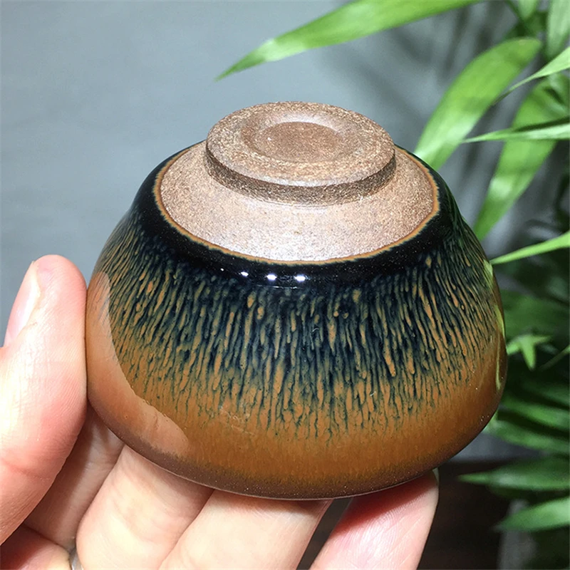 Чайная чашка Jianyang Shuiji Jianye капля масла кролик без веснушек цветок керамическая