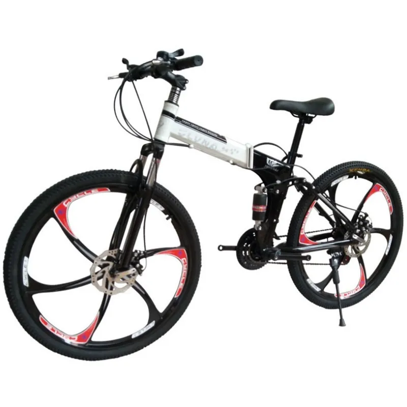 Mountain bike carbon steel one wheel 26 inch folding student gift car men's and women's cross-country mountain bike x6