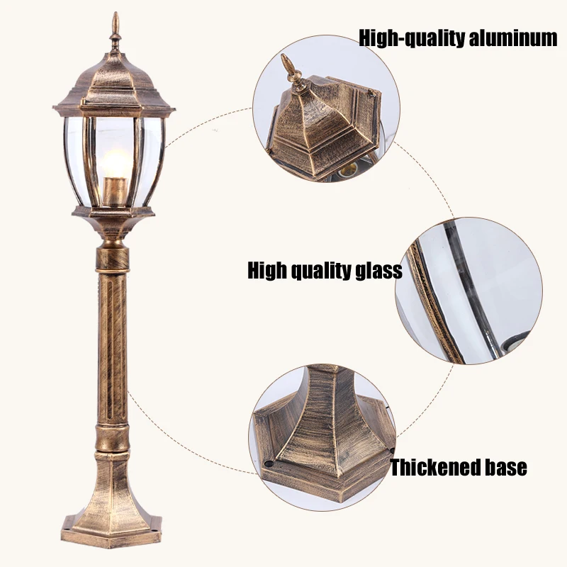 European-Style Retro Landscape Park Villa Community Street Light Rainproof Outdoor Garden Light E27 Style Lawn led lamp led street lamp