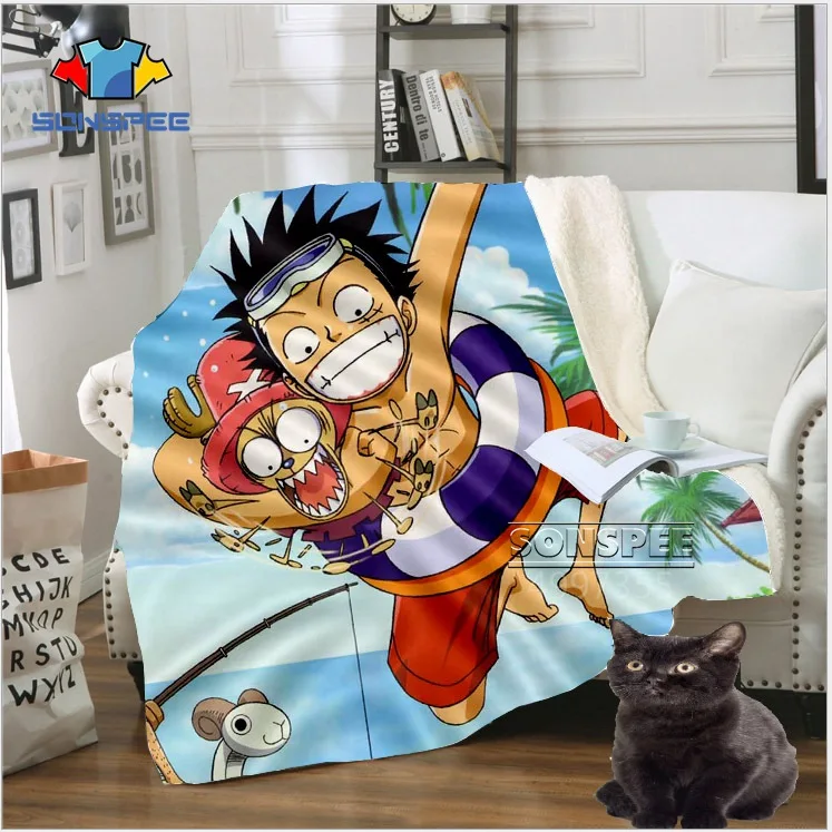 13 SONSPEE one piece Luffy аниме Харадзюку для детей и взрослых 3D печатное одеяло теплое покрывало для дивана осеннее постельное белье для путешествий для отдыха K170 - Цвет: 13