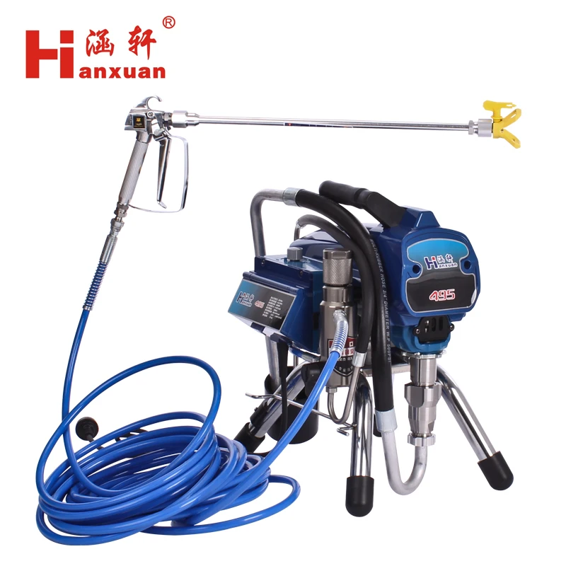 

Paint Spraying Gun Airless Sprayer for Wall Painting Decoration Rust Protection H495P High Pressure with 0.5mm Nozzle