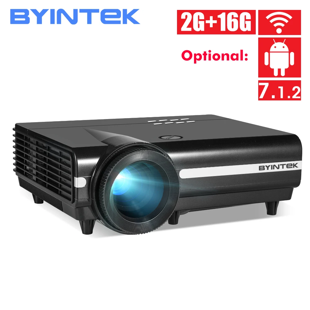 

BYINTEK MOON BT96Plus Hologram 200inch LED Video HD Projector for Home Theater Full HD 1080P For Netflix