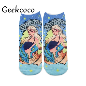 

10pairs/lot J1073 Cartoon Game of Thrones Movie Men Wemen unisex Casual Non Slip Breathable Comfortable Short Sock