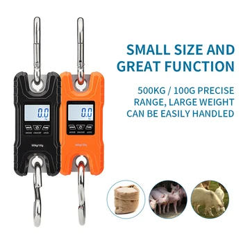 

Portable Electronic Scale WH-C500 Hunting Scale Mini Crane Scale Without Battery