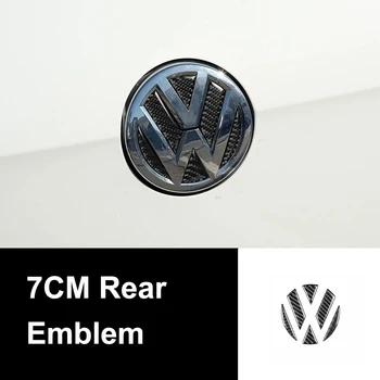 

Car Emblem Front Rear Logo For Volkswagen VW Golf 6 7 Polo Beetle Touran Passat CC R36 Carbon Fibre Cover Trim Auto Accessories