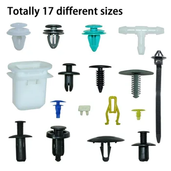 

730pcs Set Push Pin Rivet Retainer Fasteners Trim Bumper Clips Car Buckle Plastic Auto Fastener Clip Accessory