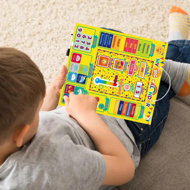 Kids English Magnetic Weather Calendar Innovative First Calendar Toys For Children Early Education #HY 5