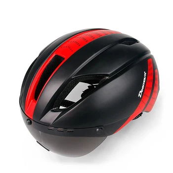 

Deemount mountain road bike outdoor riding helmets for men and women are integrally formed with goggles