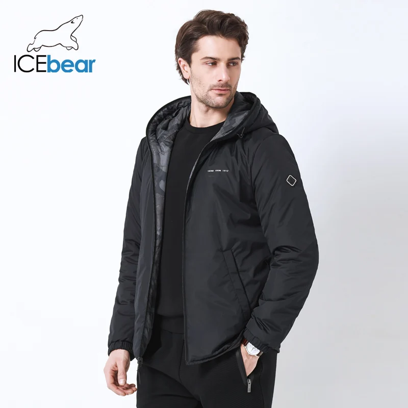 ICEbear мужской пиджак в году двойной носить мужской ветрозащитный теплый пиджак высокого качества повседневная мужская MWC19686