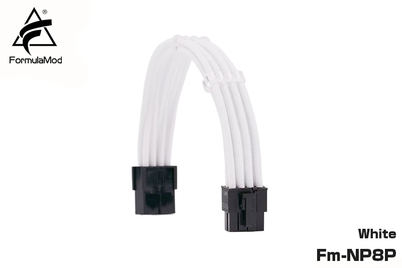 thumbnail image 1 of FormulaMod Fm-NP8P PCI-E 8Pin(6+2) Power Extension Cable For Motherboard/GPU 8 Pin 18AWG Solid Color Cables With Cable Comb, 1 of 5