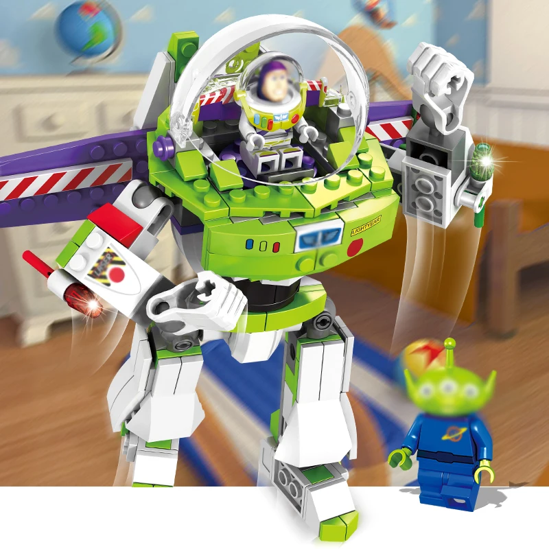 Конструктор история совместимый с основными брендами 4 фигурки Базз лайтри