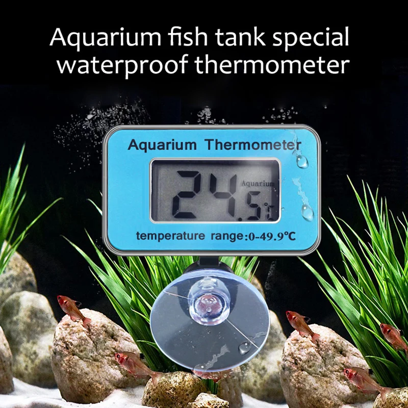 Waterproof Digital LCD Fish Tank Thermometer Underwater Temperature