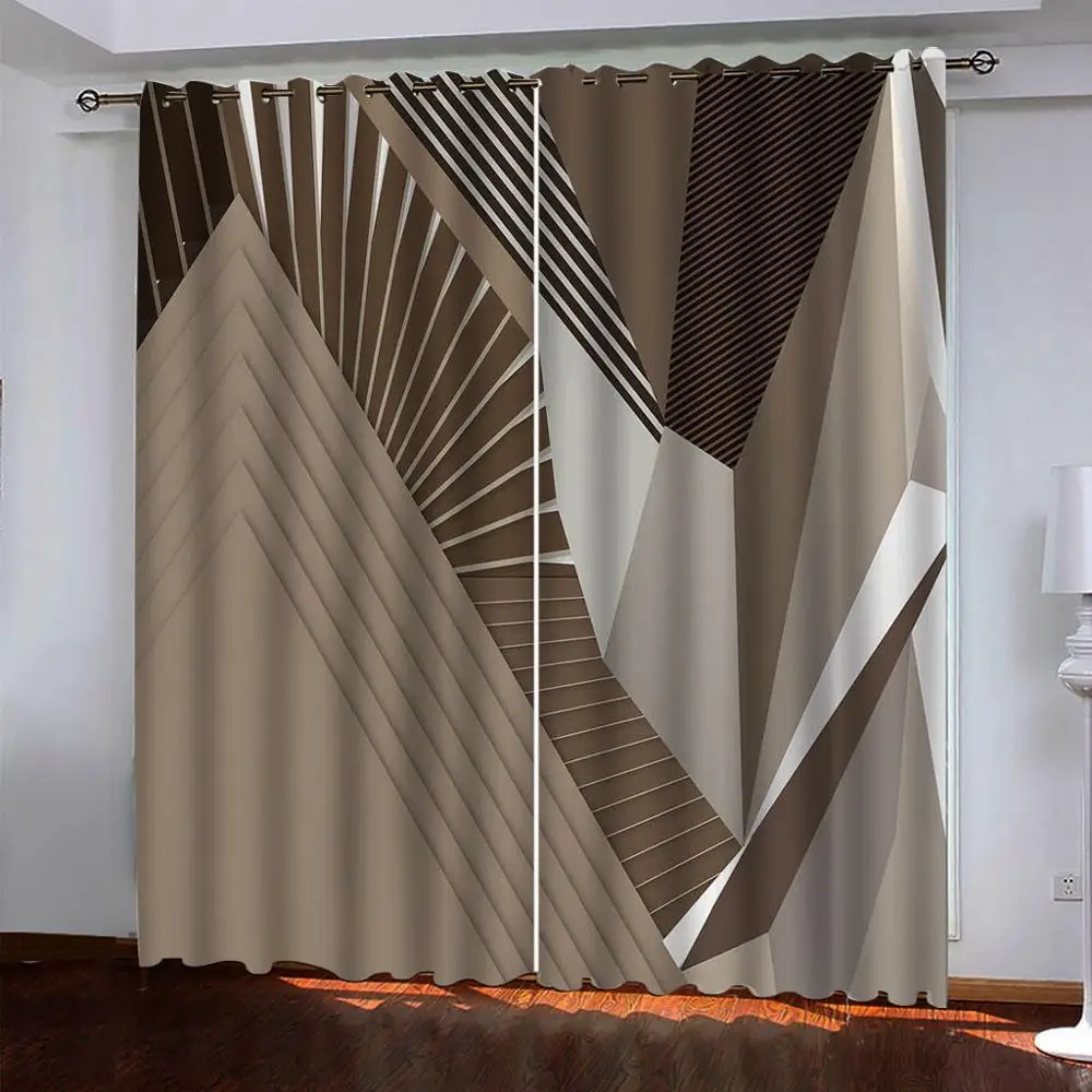 custom 3D modern drapes cortina abstract luxury curtains for living room bedroom home goods 2020 | Дом и сад